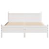 vidaXL Letto senza Materasso Bianco 150x200 cm Legno Massello di Pino