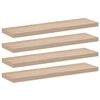 vidaXL Mensole Pensili 4 pz 90x23,5x4 cm in Truciolato