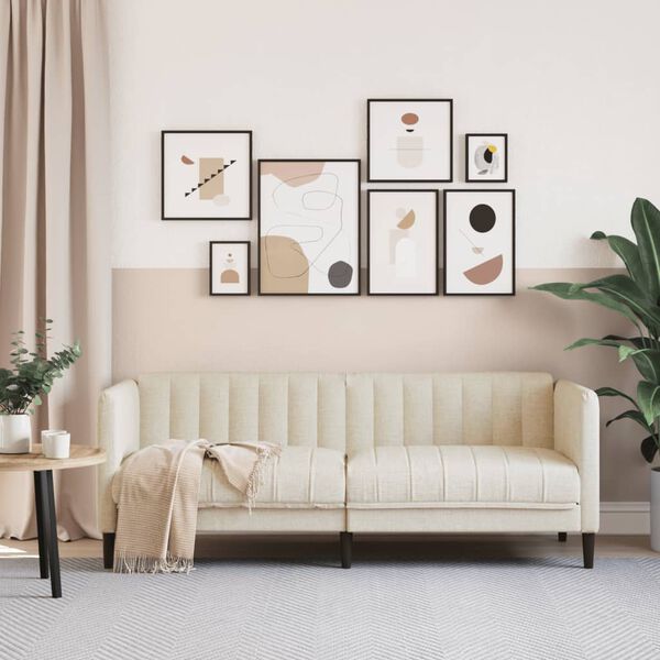 vidaXL Divano a 2 Posti in Lino