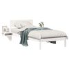 vidaXL Struttura del letto Bianco 80 x 200 cm Pino massello