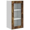 vidaXL Mobile in vetro da parete PORTO Rovere fum&eacute; 40 x 31 x 80 cm