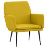 vidaXL Poltrona Gialla 62x79x79 cm Velluto