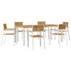 vidaXL Set da pranzo per esterni 7 pz 200 x 90 x 75 cm