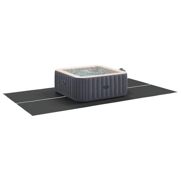 vidaXL Telo per Fondo Piscina Regolabile Nero 420 x 220 x 0,1 cm
