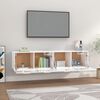 vidaXL Mobili Parete 2 pz Bianco Lucido 80x35x36,5cm Legno Multistrato