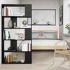 vidaXL Armadio per Libri Rovere Nero 80 x 24 x 159 cm