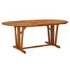 vidaXL Tavolo da Giardino 200x100x75 cm in Legno Massello di Eucalipto