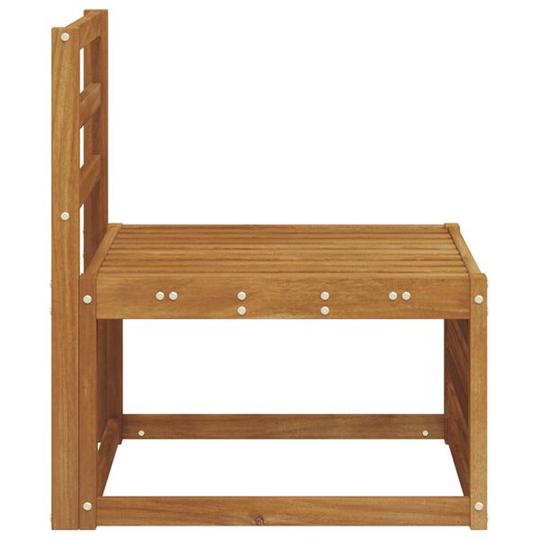 vidaXL Divano centrale per esterno Legno di Acacia Massello Naturale