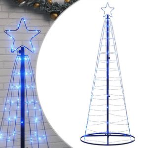 vidaXL Albero di Natale a LED 200 LED Blu 180 cm