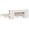 vidaXL Letto Libreria senza Materasso Bianco 180x200 cm Legno Massello