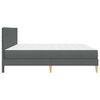 vidaXL Struttura letto con materasso Grigio scuro 180 x 200 cm Tessuto