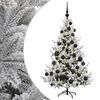 vidaXL Albero di Natale artificiale con palline 120 cm 150 LED