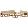 vidaXL Set di divani da esterno 7 pz Naturale