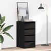 vidaXL Mobile con Cassetti Nero 40 x 41 x 76 cm Legno multistrato