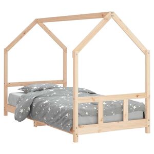 vidaXL Giroletto per Bambini 90x200 cm in Legno Massello di Pino