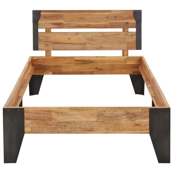 vidaXL Giroletto in Massello di Acacia Finitura Spazzolata 90x200 cm