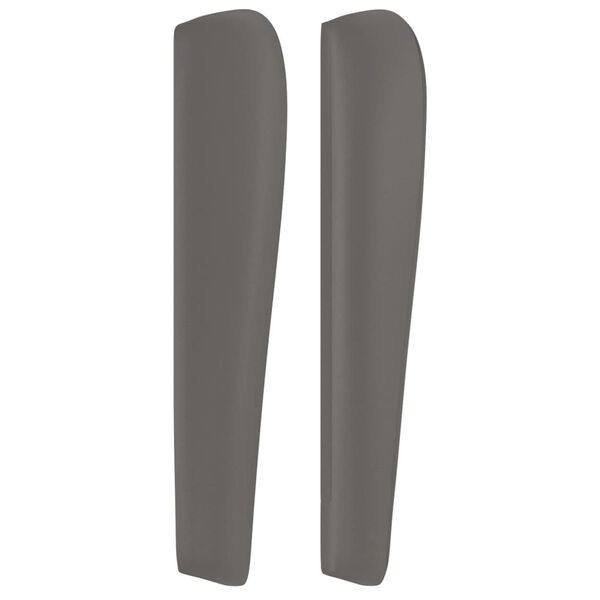 vidaXL Testiera ad Orecchio Grigio Scuro 93x23x118/128cm in Similpelle