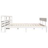 vidaXL Letto senza Materasso Bianco 180x200 cm Legno Massello di Pino