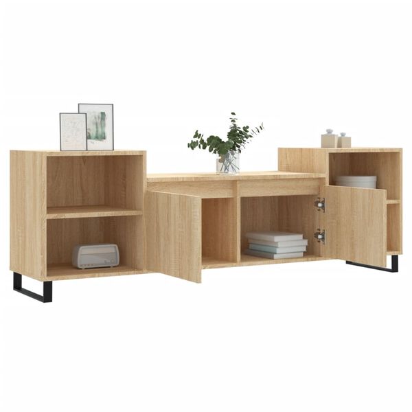vidaXL Mobile Porta TV Rovere Sonoma 160x35x55 cm Legno Multistrato