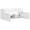 vidaXL Mobile Lavabo Bianco 100x38,5x46 cm in Legno Multistrato