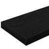 vidaXL Scaffale 4 pcs Nero 100 x 10 x 1,5 cm Legno multistrato