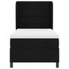 vidaXL Letto a molle con materasso Nero 80 x 200 cm Tessuto