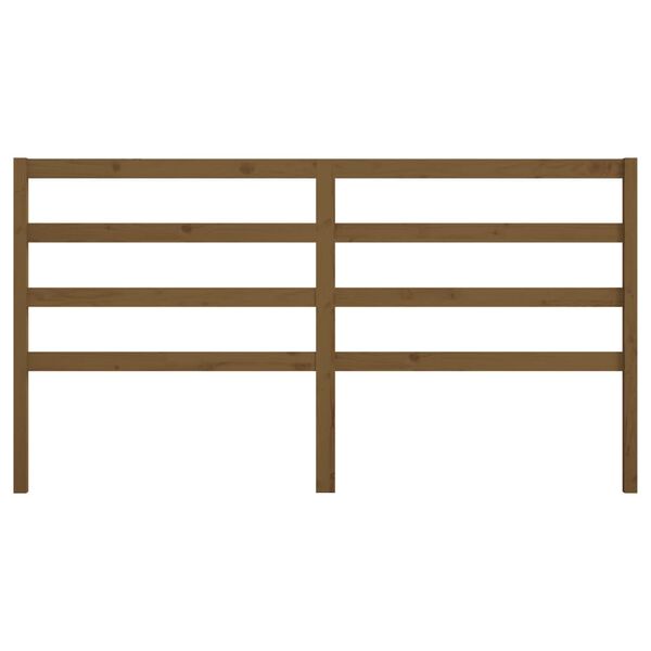vidaXL Testiera per Letto ambra 206x4x100 cm in Legno Massello di Pino