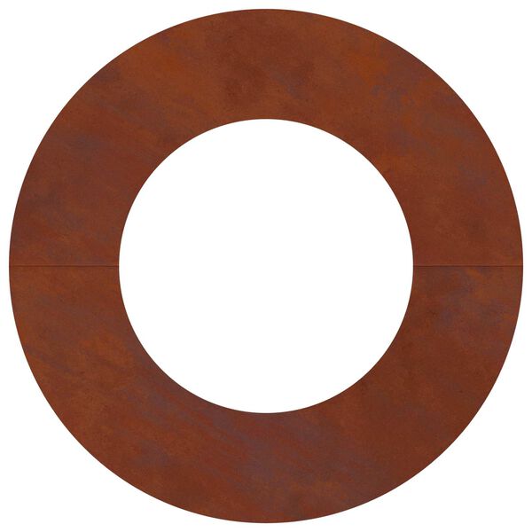 vidaXL adatto per Anelli d'Albero Piatto 5 pcs Marrone &Oslash;40 / 70 cm