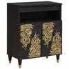 vidaXL Credenza Nero 60 x 33 x 75 cm Legno di mango massello