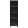 vidaXL Libreria Nera 40x35x139 cm in Legno Multistrato