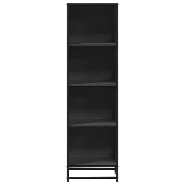 vidaXL Libreria Nera 40x35x139 cm in Legno Multistrato