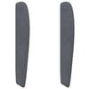 vidaXL Orecchia della Testata Grigio Sfumato 80 x 23 x 6 cm Velluto