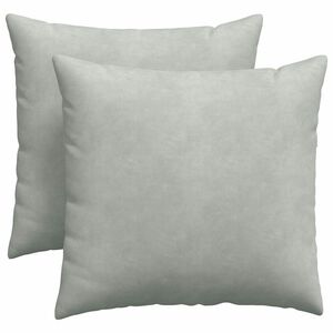 vidaXL Cuscini da Divano 2 pcs Grigio chiaro 45 x 45 cm