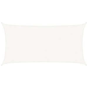 vidaXL Vela Parasole 160 g/m&sup2; Bianca 3x6 m in HDPE