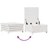 vidaXL Set Salotto da Giardino 3 pz Cuscini Legno Massello Pino Bianco