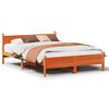 vidaXL Letto senza Materasso Marrone Cera 120x200 cm in Legno di Pino