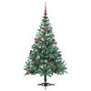 vidaXL Albero di Natale artificiale Verde 150 cm PVC e Acciaio