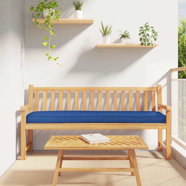 vidaXL Cuscino per pallet Blu reale 180 x 40 x 8 cm Tessuto Oxford