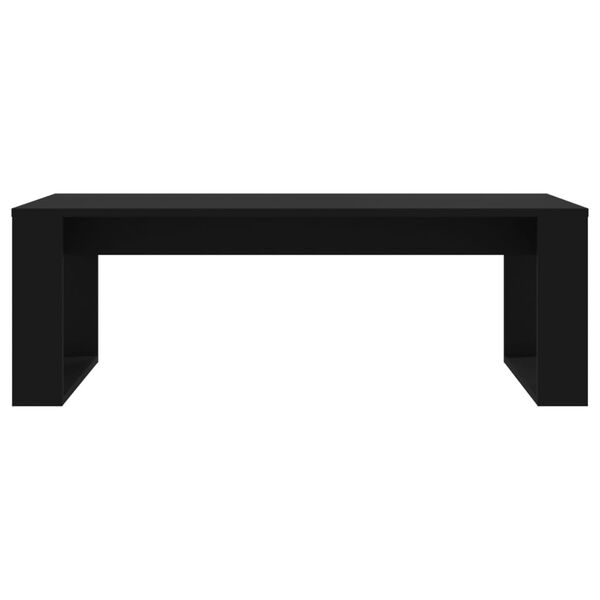 vidaXL Tavolino da Salotto Nero 102x50x35 cm in Legno Multistrato