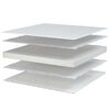 vidaXL Materasso Viscoelastico Bianco 80x200x17 cm Morbido