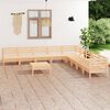 vidaXL Set Salotto da Giardino 10 pz in Legno Massello di Pino