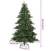 vidaXL Albero di Natale Artificiale con Rami Pieghevoli 240 cm PVC