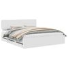 vidaXL Struttura del letto Bianco 200 x 200 cm Legno ingegnerizzato