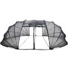 vidaXL Tenda da piscina a cupola Trasparente 640 x 432 x 205 cm