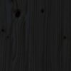 vidaXL Giroletto con Testiera Nero 200x200 cm in Legno Massello