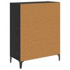 vidaXL Credenza Rovere Nero 69,5 x 32,5 x 90 cm Legno multistrato