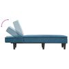 vidaXL Chaise Longue in Velluto Blu