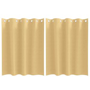 vidaXL Tende Blackout con Anelli 2 pcs Beige 140 x 140 cm Poliestere