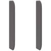 vidaXL Orecchia della Testata Grigio 80 x 16 x 4 cm PVC