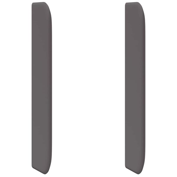 vidaXL Orecchia della Testata Grigio 80 x 16 x 4 cm PVC